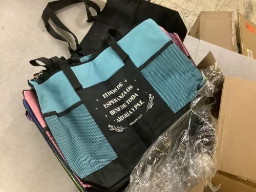 Spanish Christian Tote Bags with Pocket, 24 pc
