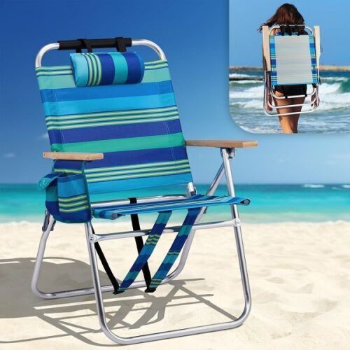 VINGLI Aluminum 17" Backpack Beach Chair