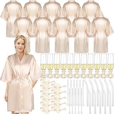 Bridal Party Robe Set for 11 Women