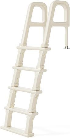 5-Step Inclined PE Pool Ladder with Double Handrails