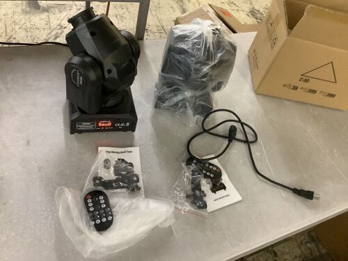 Mini LED Moving Head Lights, 2 Pack