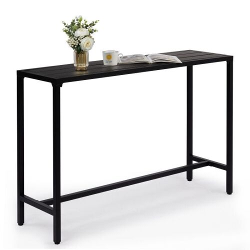 55" Outdoor Bar Table with Adjustable Feet