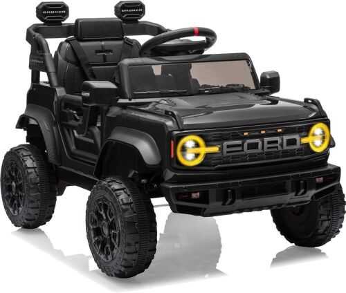 Ford Bronco Raptor Licensed 12V Ride on Car with Remote Control, Openable Doors, MP3 Player, 3 Speeds