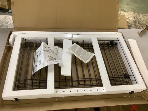VINGLI 68W x 11D x 21H Adjustable Free Standing Dog Gate