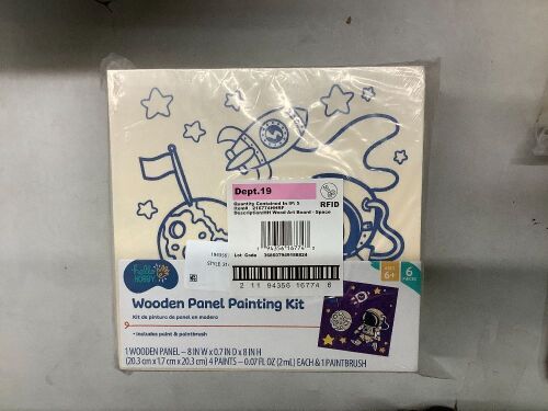 Hello Hobby Blue Space Wood Board Painting Art Kit - pack