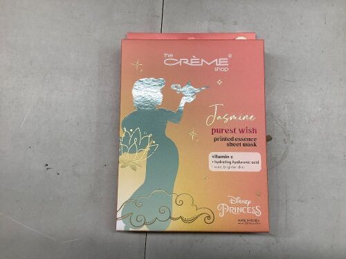 The Crème Shop Disney Princess Collection Jasmine Purest Wish Sheet Mask, 5 Pack
