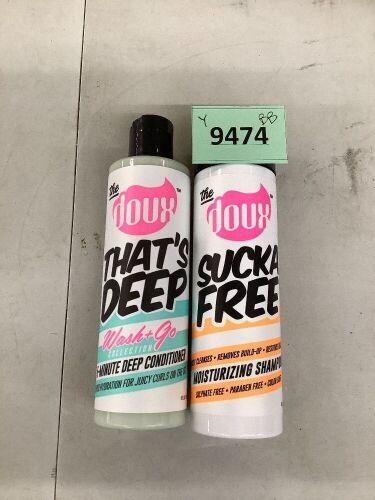 The doux That's Deep 5-Minute Deep Conditioner and Sucka Free Moisturizing Shampoo