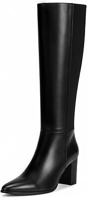 Vipost pointed toe knee high boots size 6