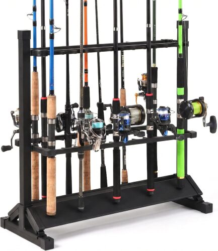 24-Rod Aluminum Fishing Rod/Pole Holder