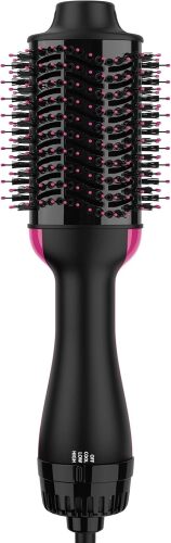 Hair Dryer Brush Blow Dryer Brush in One, Upgraded 4 in 1 Hair Dryer and Styler Volumizer with Negative Ion Anti-frizz Ceramic Titanium Barrel Hot Air Hair Straightener Brush