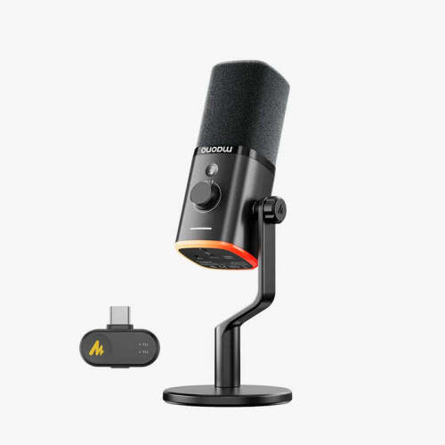 Wireless & USB Dynamic Microphone RGB