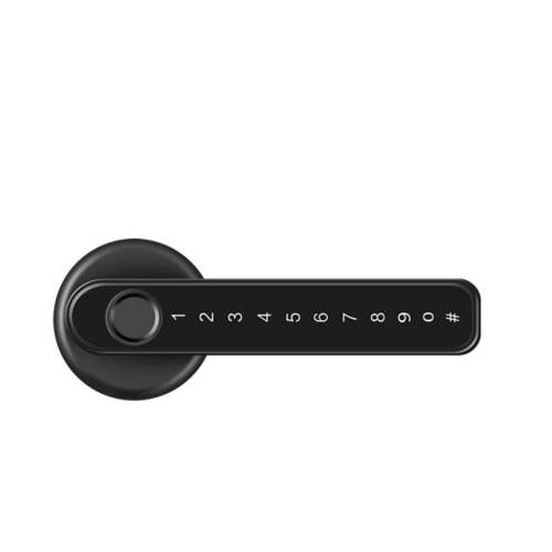 Tuya Electronic Smart Door Lock with Biometric Fingerprint Password APP Key Unlock USB Emergency Charge Keyless Entry Knobs Lock ,Effortless Installation
