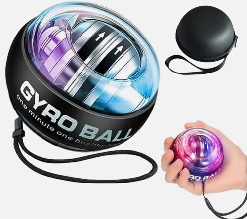 Auto-Start Wrist Power Gyro Ball with LED Lights