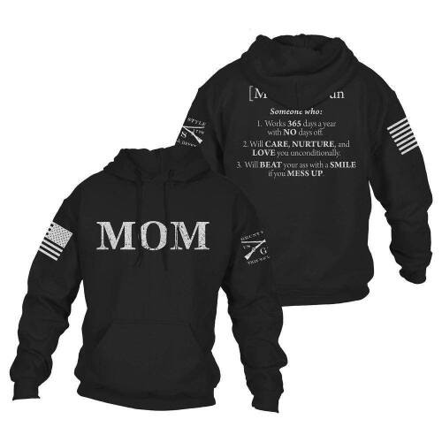 Grunt Style Women's Mom Defined Hoodie - Black, 2X