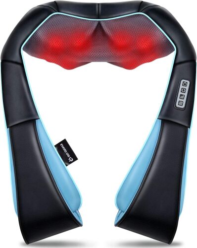 Mo Cuishle Mothers Day Gifts, Shiatsu Back Shoulder and Neck Massager with Heat, Electric Deep Tissue 4D Kneading Massage