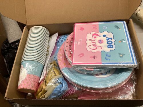 Gender Revel Decorations, Baby Shower Party Supplies
