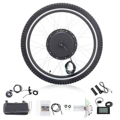 Electric Bicycle Motor Kit 48V 1000W 24"x1.95" Front Wheel