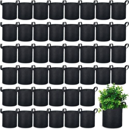 3 Gallon Grow Bags Aeration Fabric Planter Pots, 45pc