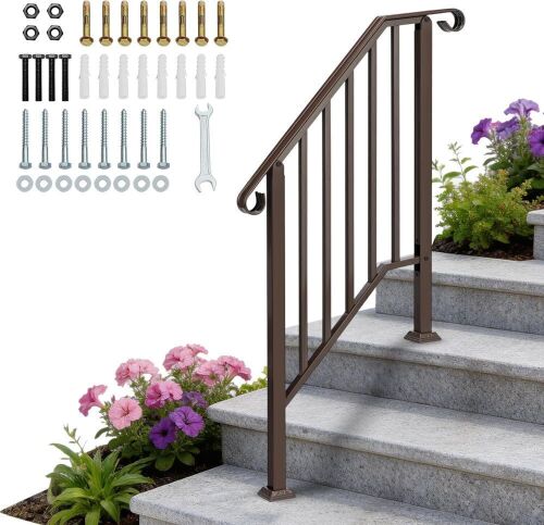 Wrought Iron Hand Rail for 2-3 Steps