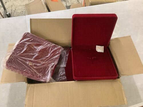 Red Velvet Jewelry Box, 6 Pack