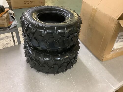18x7-8 6PR All-Terrain Mud Tires with Directional Tread, 2 pc
