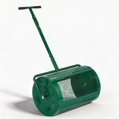 VINGLI 24-in W T-Shaped Peat Moss Spreader with Height Adjustable Handle