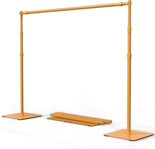ShowMaven Heavy Duty 8x10 ft Adjustable Photo Backdrop Stand Kit