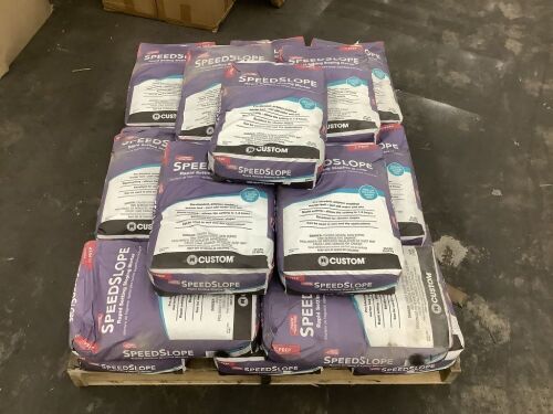 Pallet of (21) Custom SpeedSlope Rapid Setting Sloping Mortar, 50lb