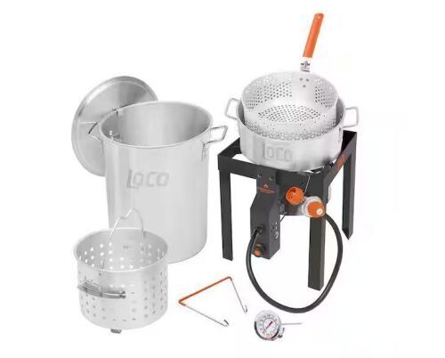 LOCO 30 qt. Boil Fry Steam Kit