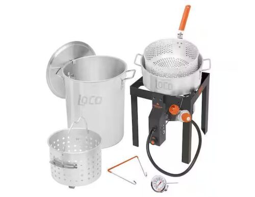 LOCO 30 qt. Boil Fry Steam Kit