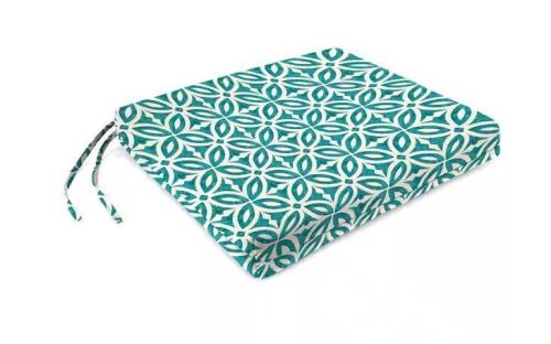 Lot of (2) Jordan Manufacturing 19 in. W x 17 in. D x 2 in. T Rectangular Outdoor Seat Cushion in Mimala Celestial