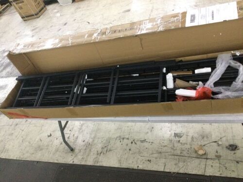 VINGLI Full Size Loft Bed with 2 Stairs Design - Incomplete Hardware