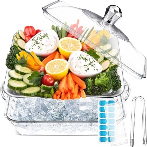 Lot of (3) 9" Chilled Serving Tray