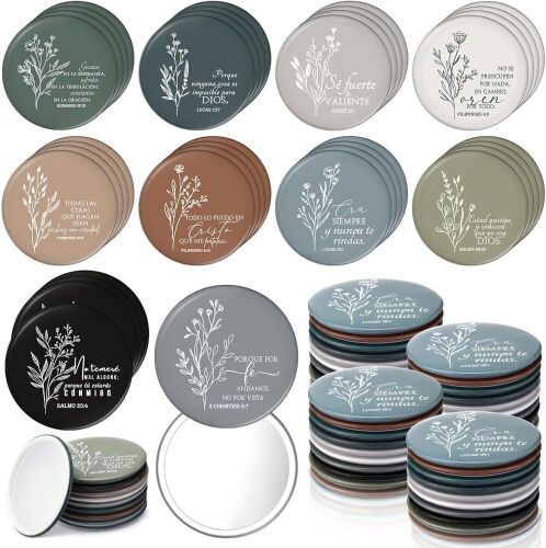 Lot of (2) Spanish Bible Verse Pocket Mirrors, 80pc