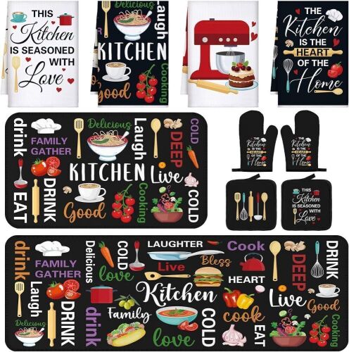 Farmhouse Kitchen Decor and Accessories Set, 10pc
