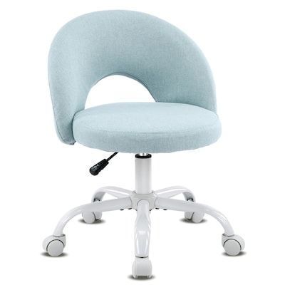 VINGLI Small Vanity Chair with Wheels