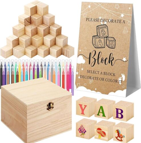 Baby Shower Blocks to Decorate Kit