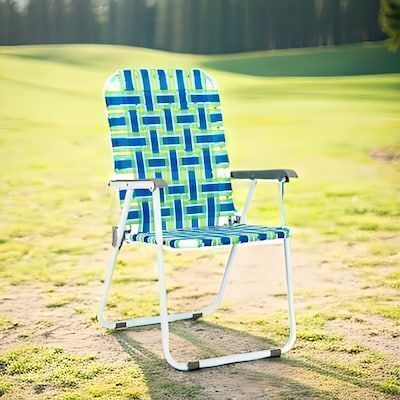 VINGLI Folding Webbed Lawn Chair