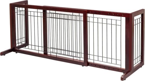 Bonnlo Free Standing Dog Gate, 37" - 68" Wide