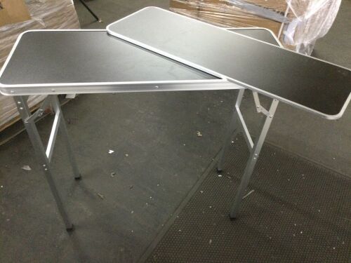 Folding Bar Table with Shelf