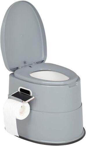 VINGLI Portable Toilet w/Detachable Inner Bucket & Removable Paper Holder