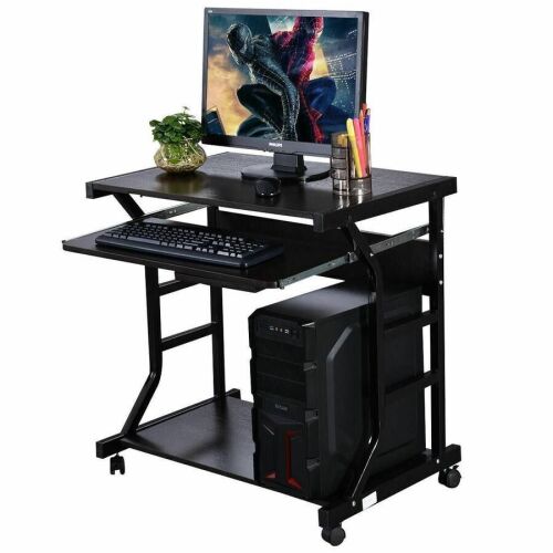 Small Rolling Computer Desk