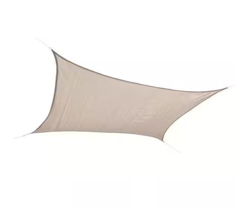 Vigoro 8 ft. x 12 ft. Almond Rectangle Shade Sail
