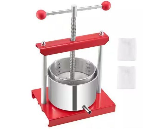 0.8 Gal. Fruit Wine Press-2 Stainless Steel Barrels