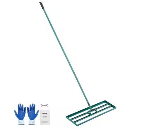 Lawn Leveling Rake 36 in. x 10 in. with 78 in. Steel Extended Handle