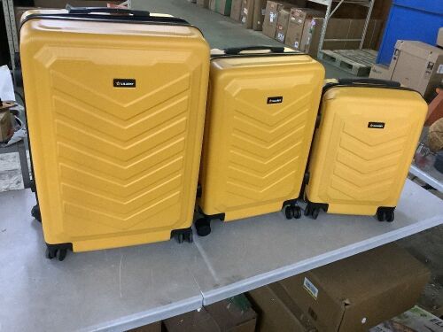 U.S. Army FOX 3-Piece Luggage Set 20”/24”/28” Mustard