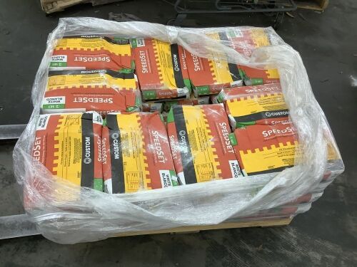 Pallet of (50) Custom Building Products 25 Lb. White SpeedSet Fortified Thin-Set Mortar
