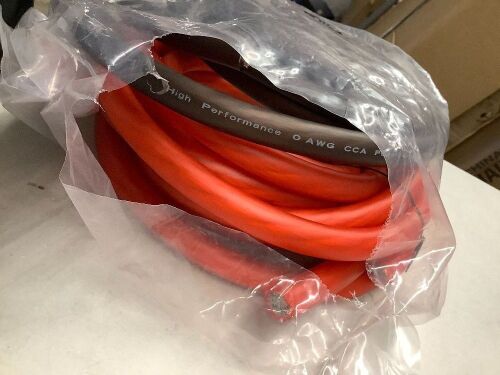 0 Guage CCA Power/Ground Wire Black & Red 15FT/2 Pack
