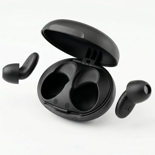 45dB Ear Plugs for Sleeping Noise Cancelling Portable Case with Lanyard Black