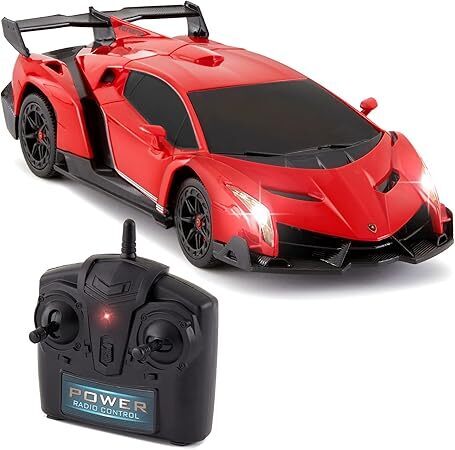 Kids Licensed RC Lamborghini Veneno Car, Head and Taillights
